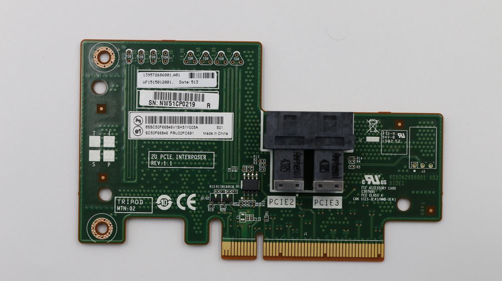 Lenovo Rack Server RD550 (ThinkServer) CARDS MISC INTERNAL - 00FC691