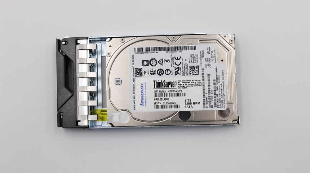 Lenovo Tower Server - TS450 (ThinkServer) HARD DRIVES - 00LA980