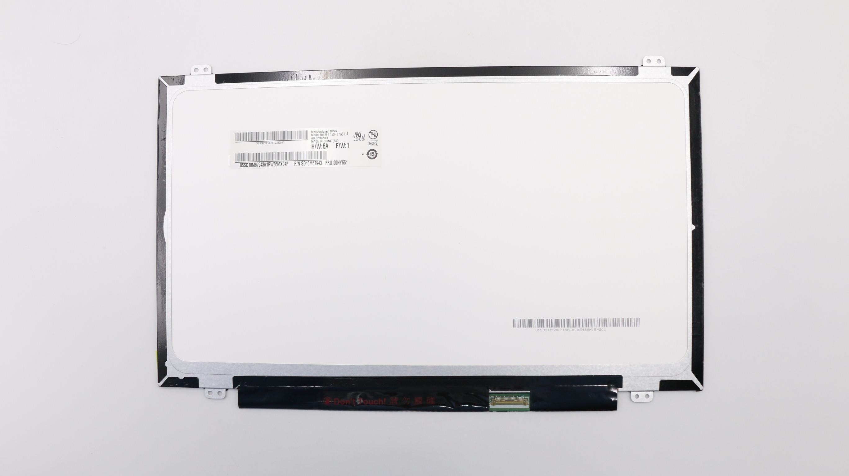Lenovo Part  Original Lenovo LCD Panel, 14", FHD, Non-Touch, Anti-Glare, TN, 220nit