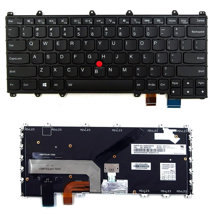 Genuine Lenovo Replacement Keyboard  00PA124 ThinkPad Yoga 260