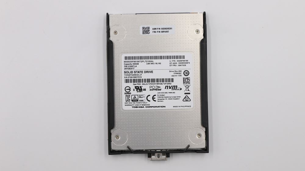 Lenovo ThinkPad T460p SOLID STATE DRIVES - 00PA997