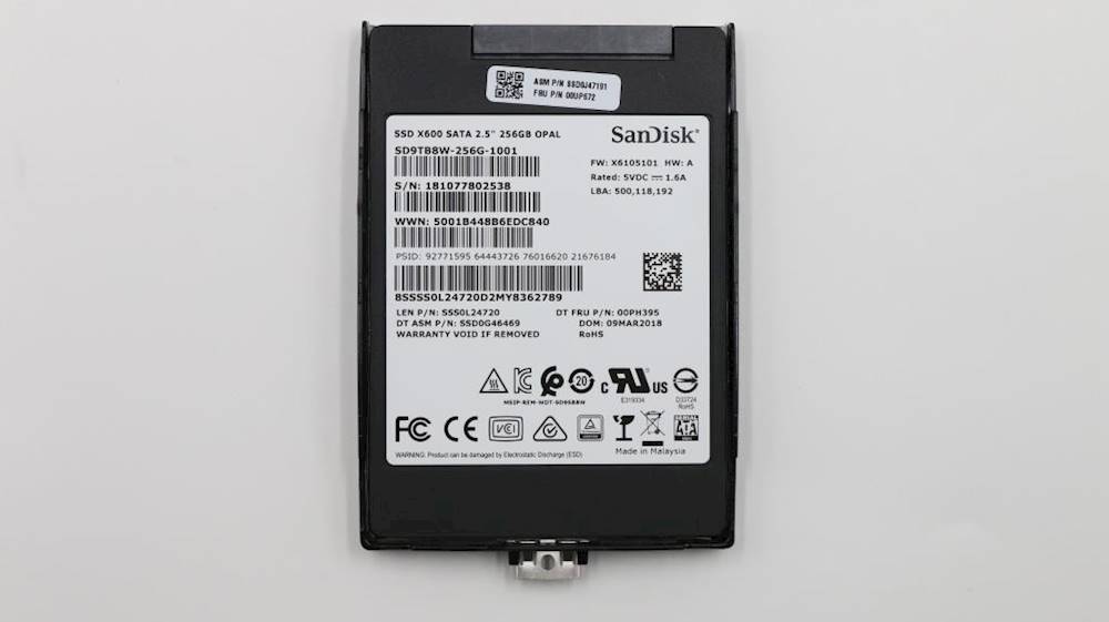 Lenovo ThinkPad L470 SOLID STATE DRIVES - 00UP672