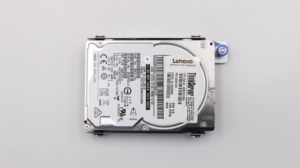 Lenovo Rack Server - RS160 (ThinkServer) HARD DRIVES - 00XH183
