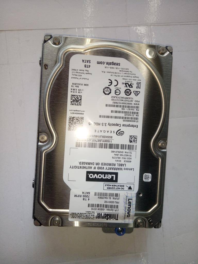 Lenovo Rack Server - RS160 (ThinkServer) HARD DRIVES - 00XH192