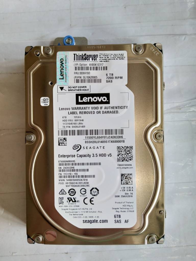 Lenovo Rack Server - RS160 (ThinkServer) HARD DRIVES - 00XH193