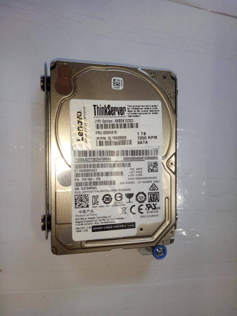 Lenovo Rack Server - RS160 (ThinkServer) HARD DRIVES - 00XH218