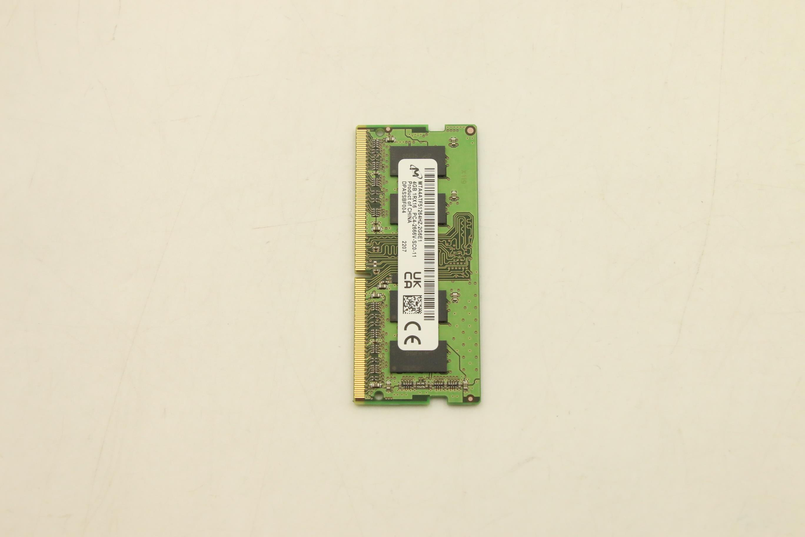 Lenovo Part  Original Lenovo 4GB DDR4 2666 SoDIMM,Micron