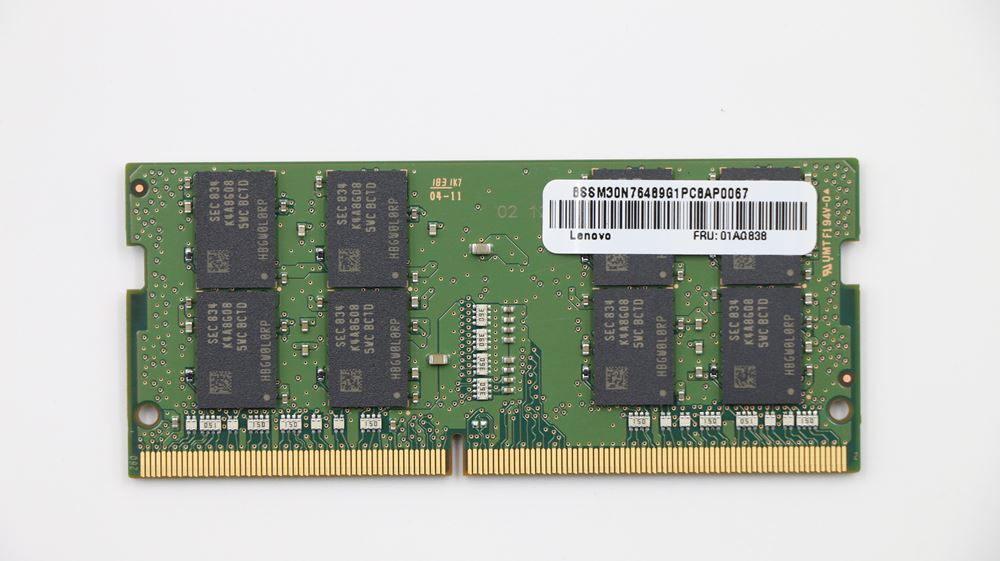Lenovo ThinkCentre M720q Desktop MEMORY - 01AG838