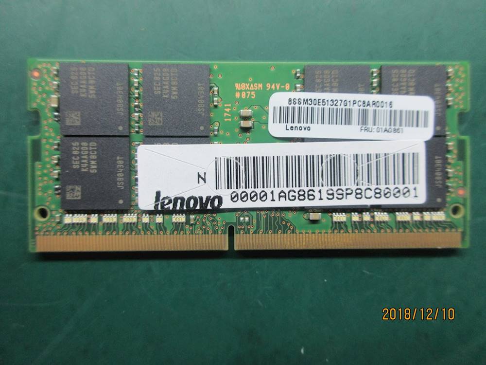 Lenovo ThinkPad P52 (20M9, 20MA) Laptop MEMORY - 01AG861