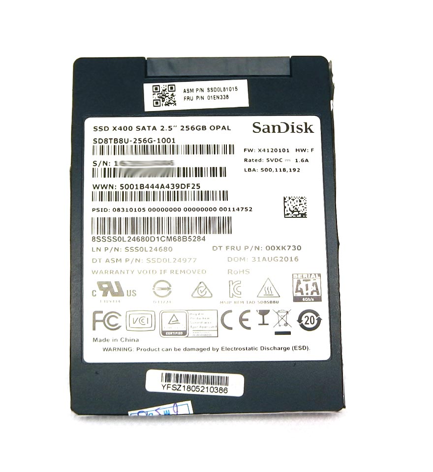 Lenovo ThinkPad T460p SOLID STATE DRIVES - 01EN338