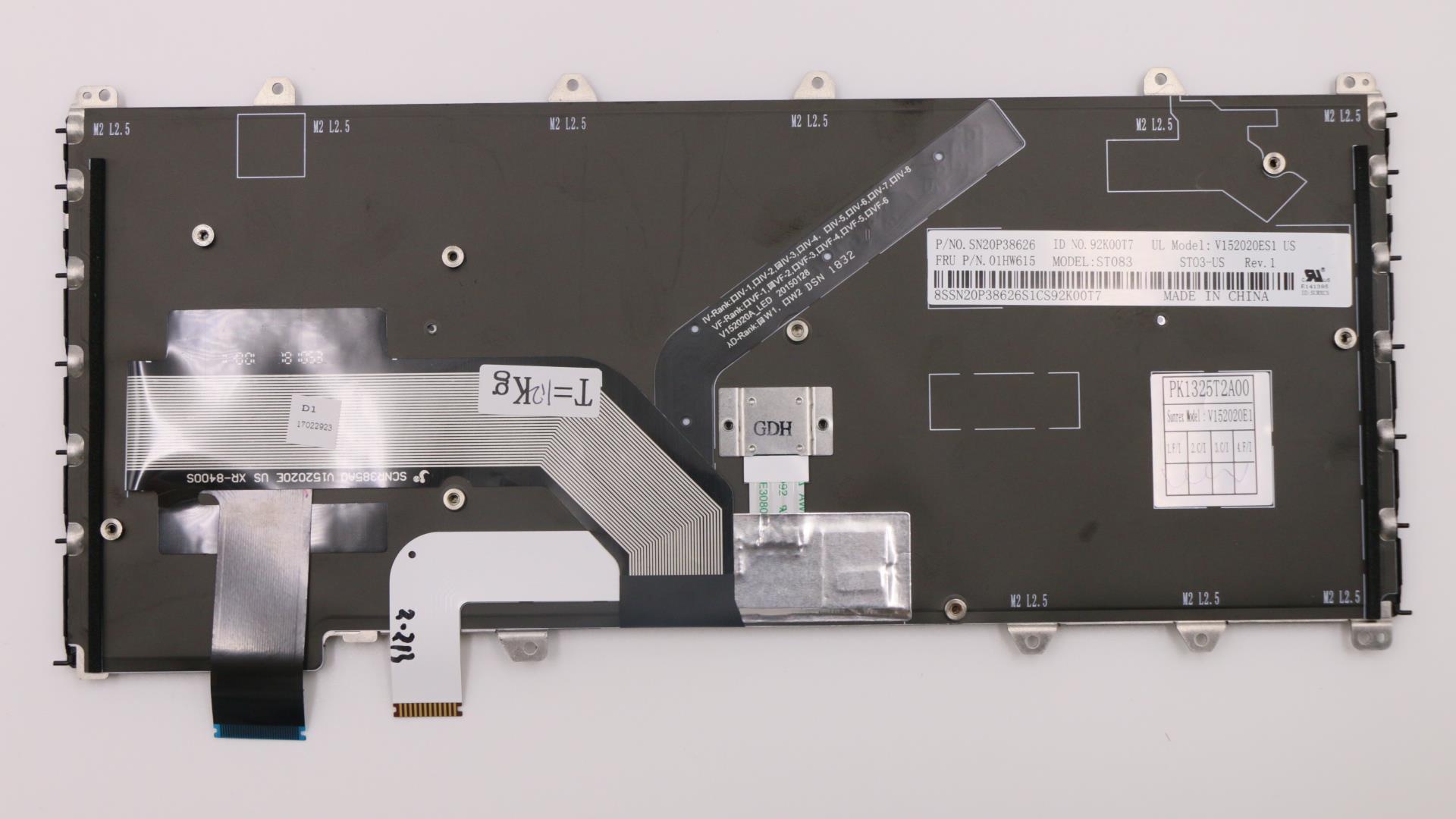01HW615 - Original Lenovo Storm3,SRX,KB-BL,BK,US