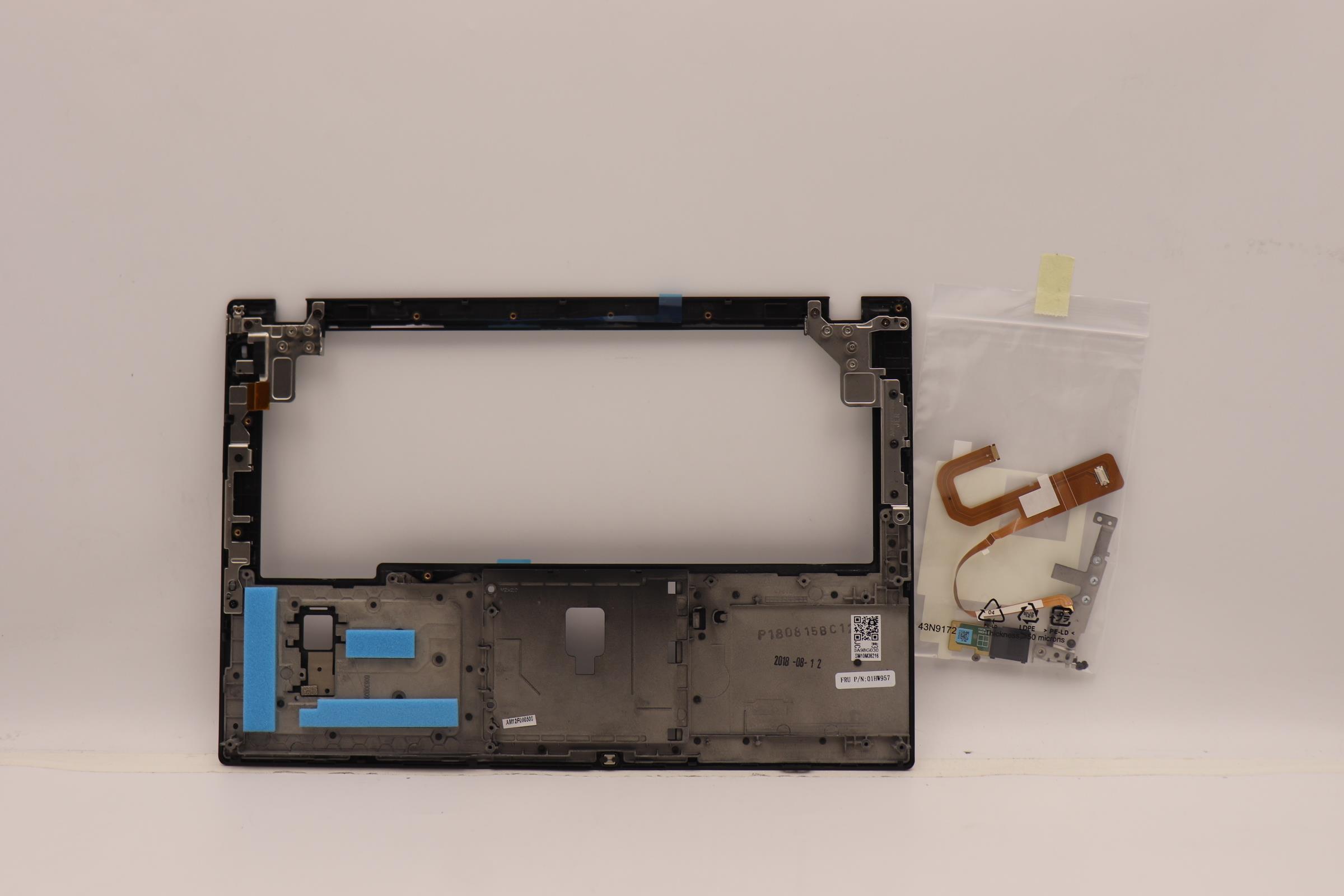 01HW957 - Original Lenovo WV4 FRU KBD bezel ASM with FPR