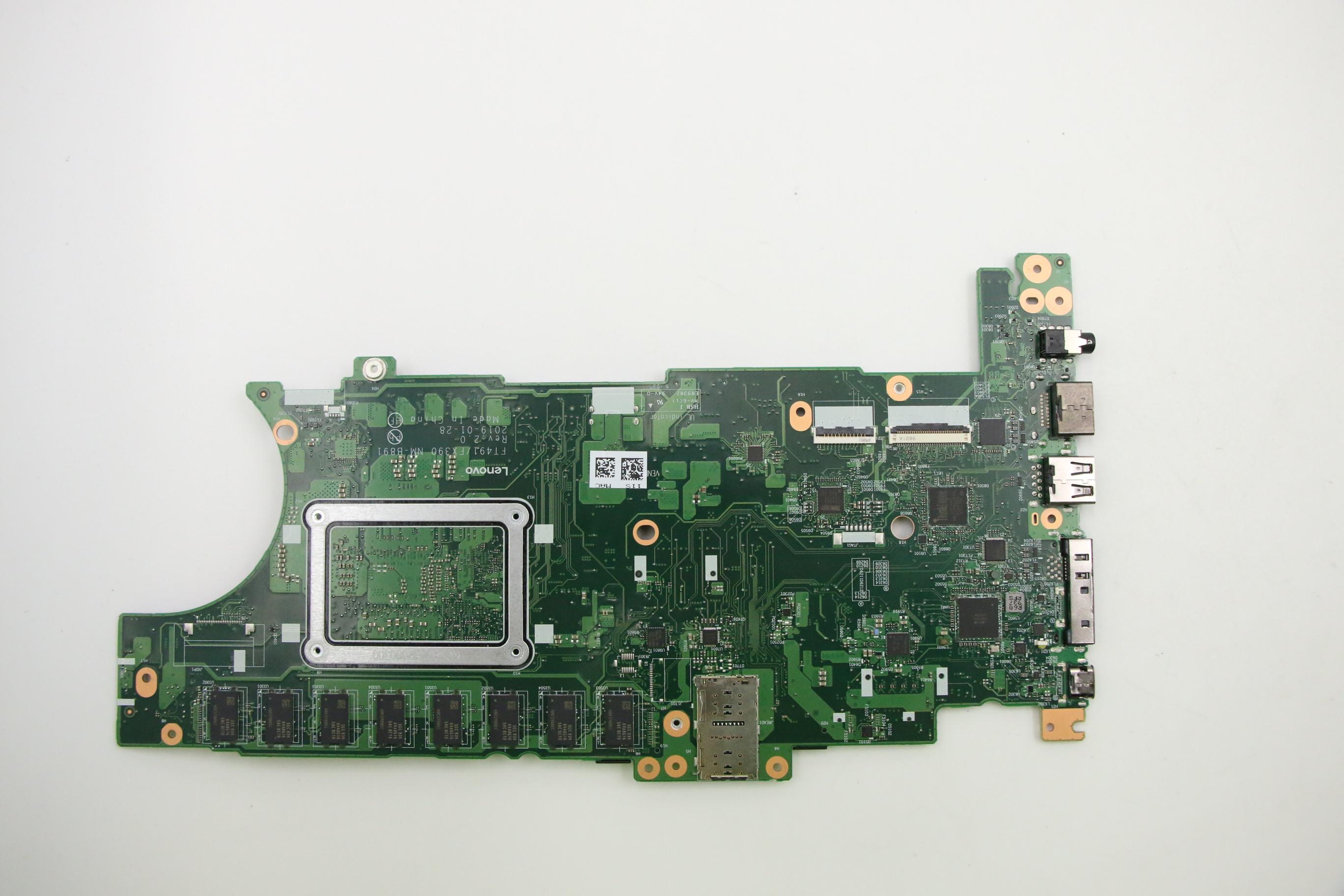 01HX958 - Original Lenovo Jazz-1/Sideswipe-1
FRU Planar WIN i5-8365U 8GB AX200WLAN Y-AMT Y-TPM dTPM2.0