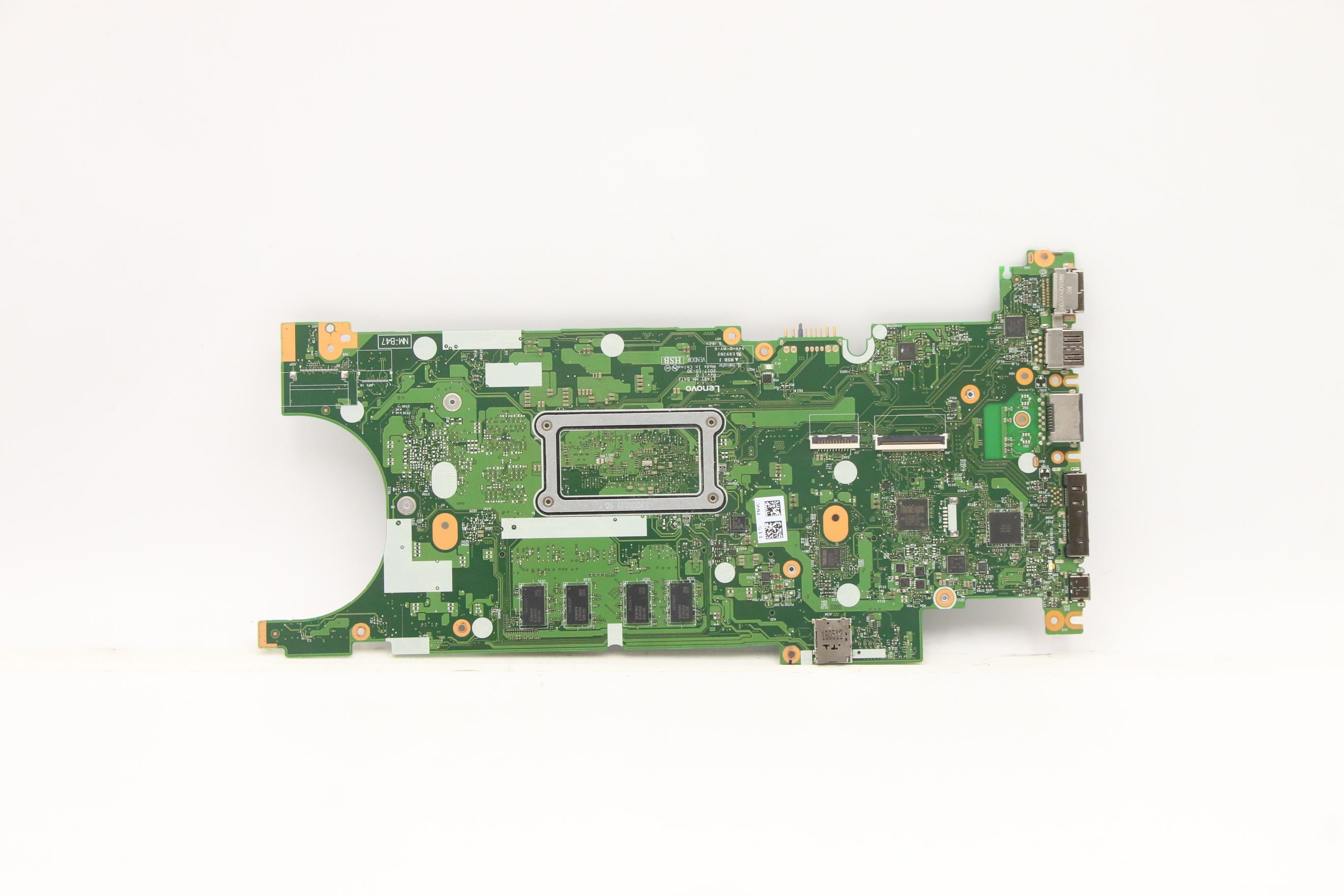 01LV622 - Original Lenovo Kolar-1 FRU Planar i5-8350U vPro IntelR UHD Graphics 620, 8GB Memory On Board, WIN, Y-AMT, Y-TPM, dTPM2.0