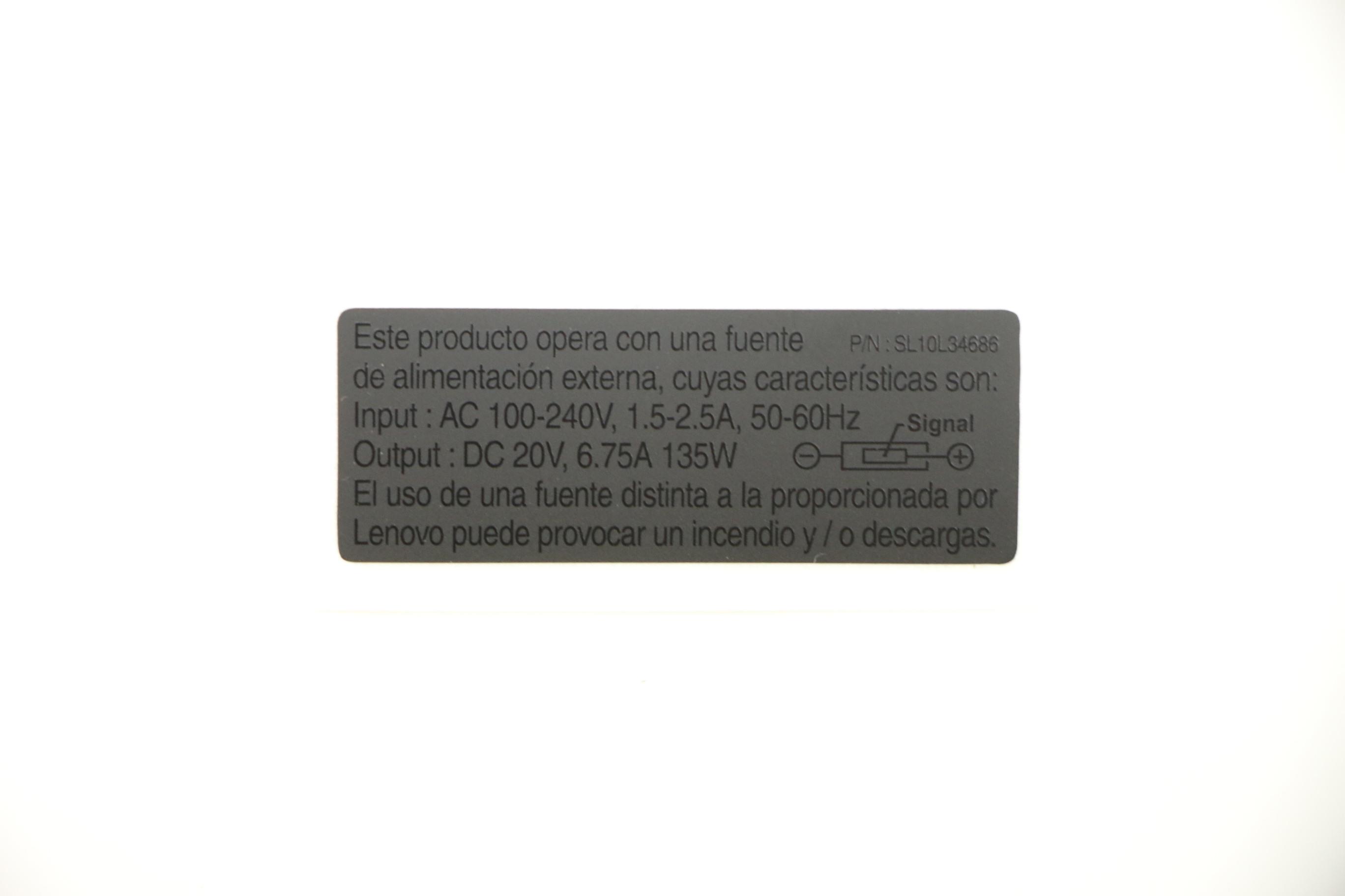 01LW037 - Original Lenovo Taylor2 FRU GEO Label kits