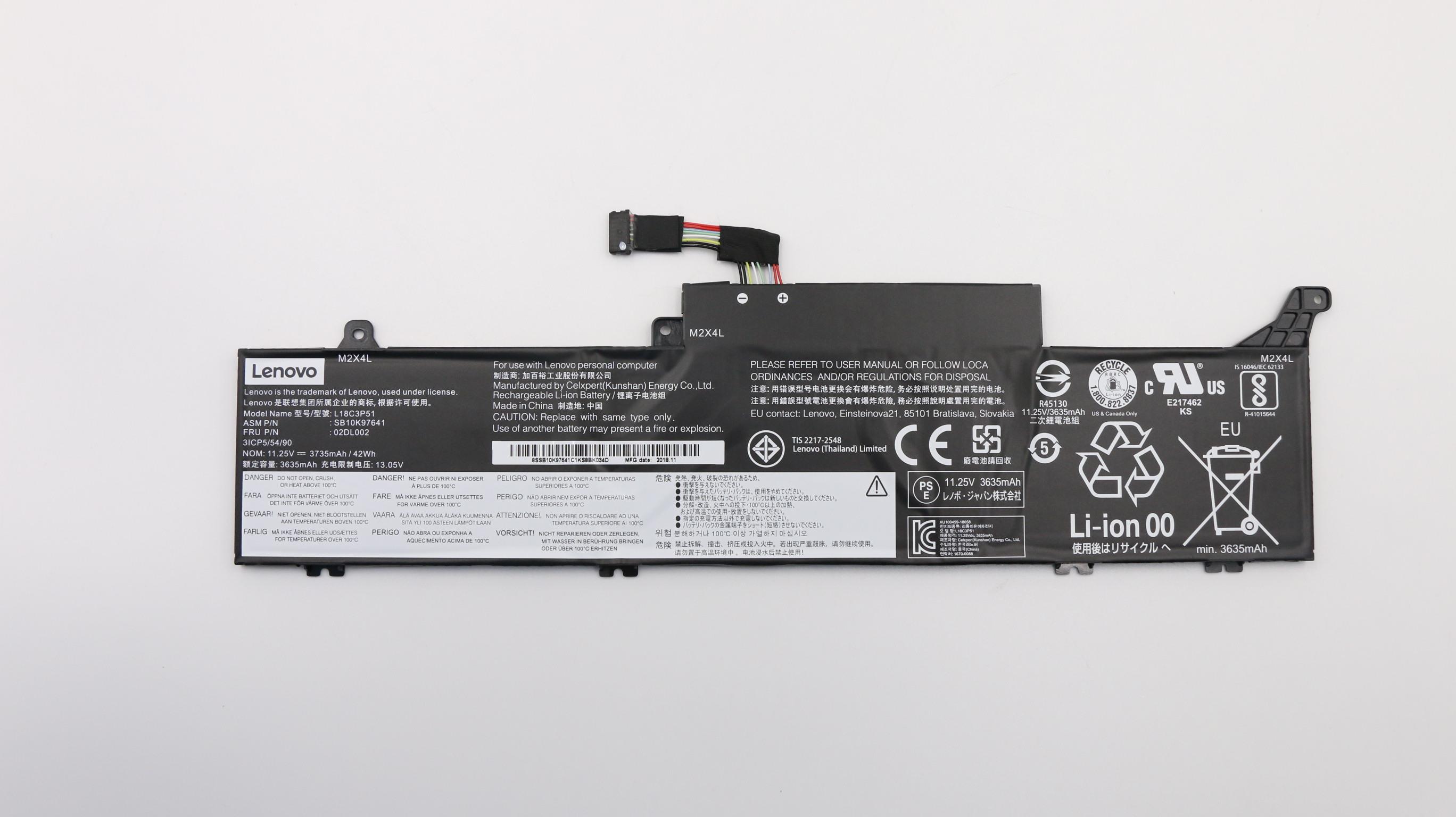 Lenovo ThinkPad E490s (20NG) Laptop BATTERY - 02DL000