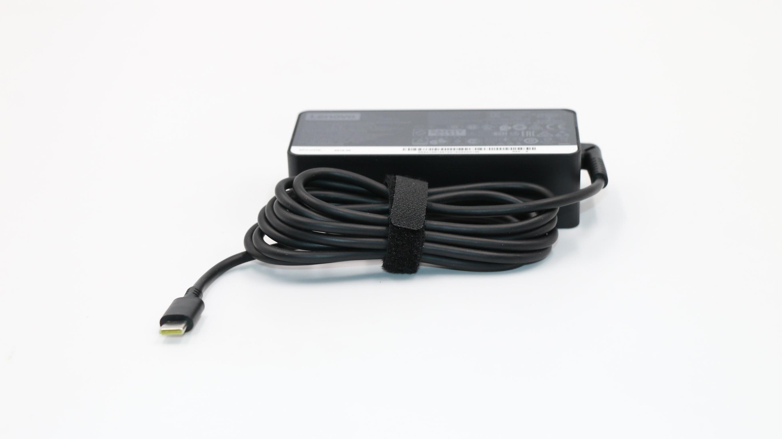 Lenovo Part 02DL124 Lenovo 65W USB-C Charger AC Adapter (USB Type-C), 20V, 3.25A, ADLX65YDC3D SA10R16870 (Include PowerCord)