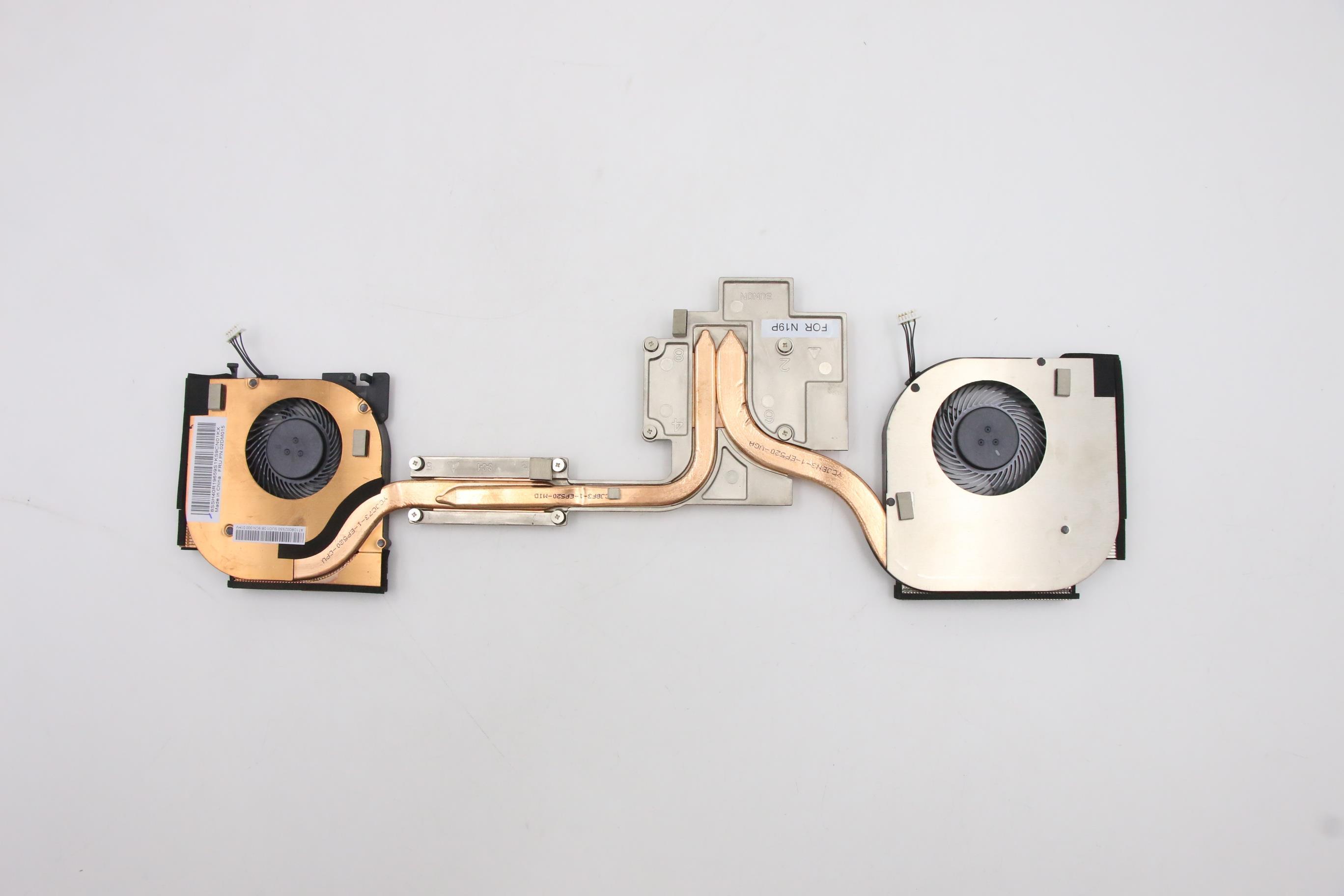 02DM017 - Original Lenovo Nighthawk-1.0 Intel FRU Thermal Module FAN+Heatsink NH1 N19P Sunon Sunon