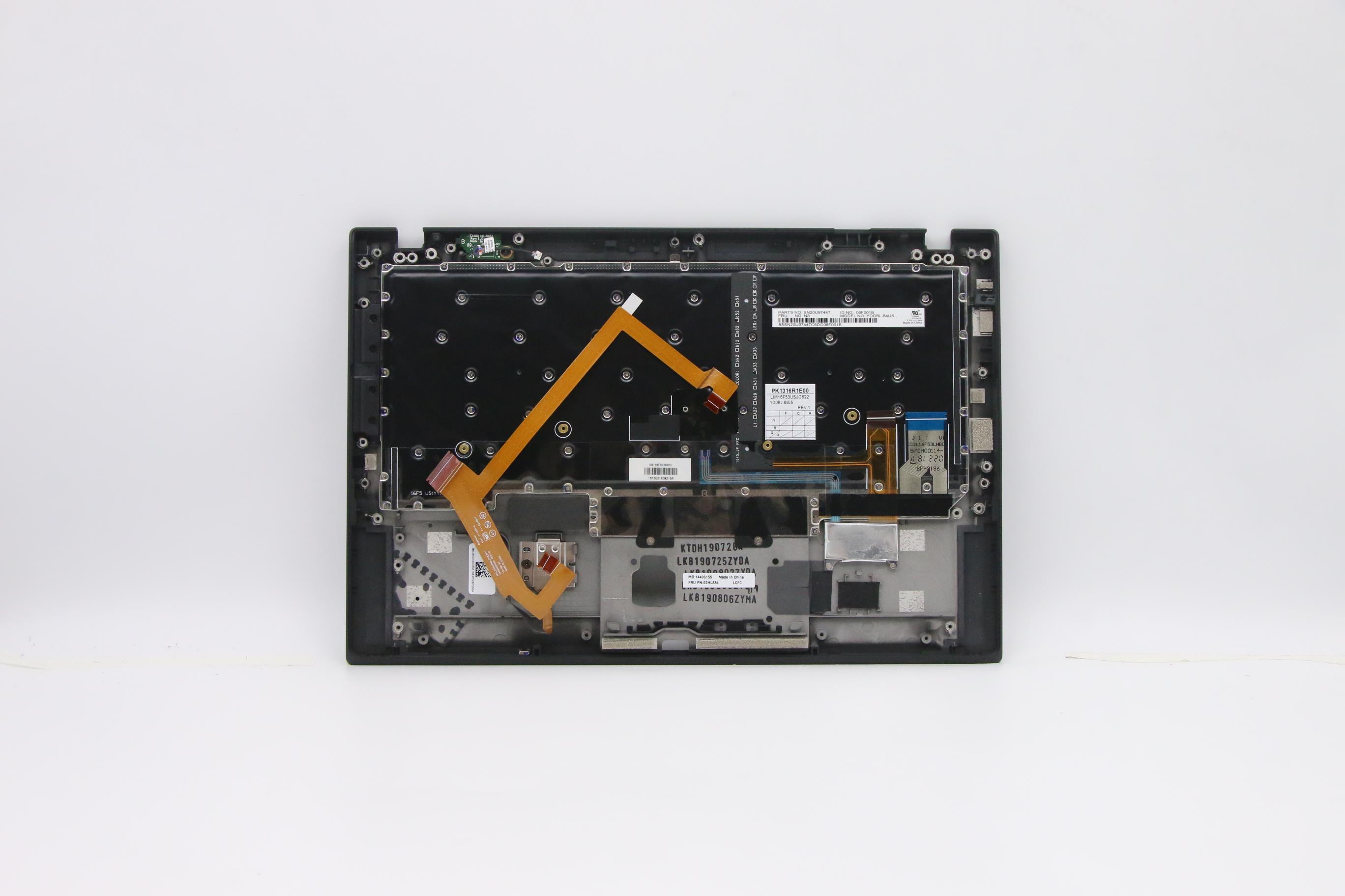 02HL884 - Original Lenovo GRP_KBD_Bzl_US,FPR_NFC,BK,CHY