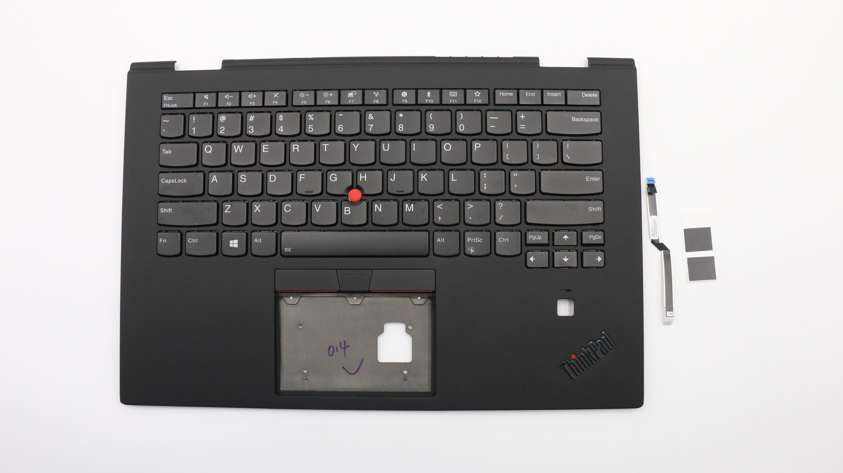 Lenovo X1 Yoga 3rd Gen (20LD, 20LE, 20LF, 20LG) Laptop (ThinkPad) C-cover with keyboard - 02HL897