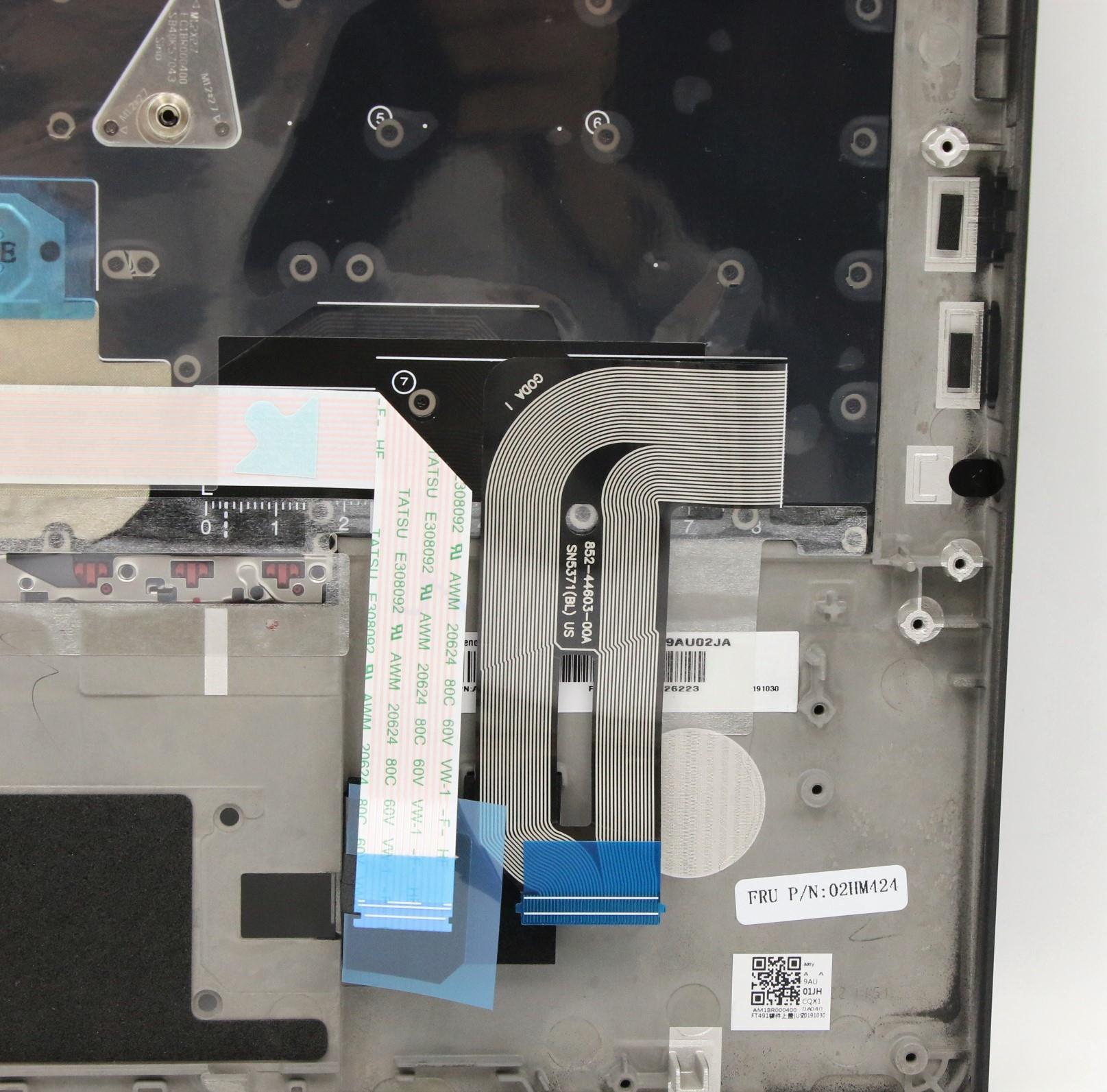 02HM424 - Original Lenovo Jazz-1
FRU C-Cover ASM US English w/ Non Backlit KBD (Liteon) and FPR, Black