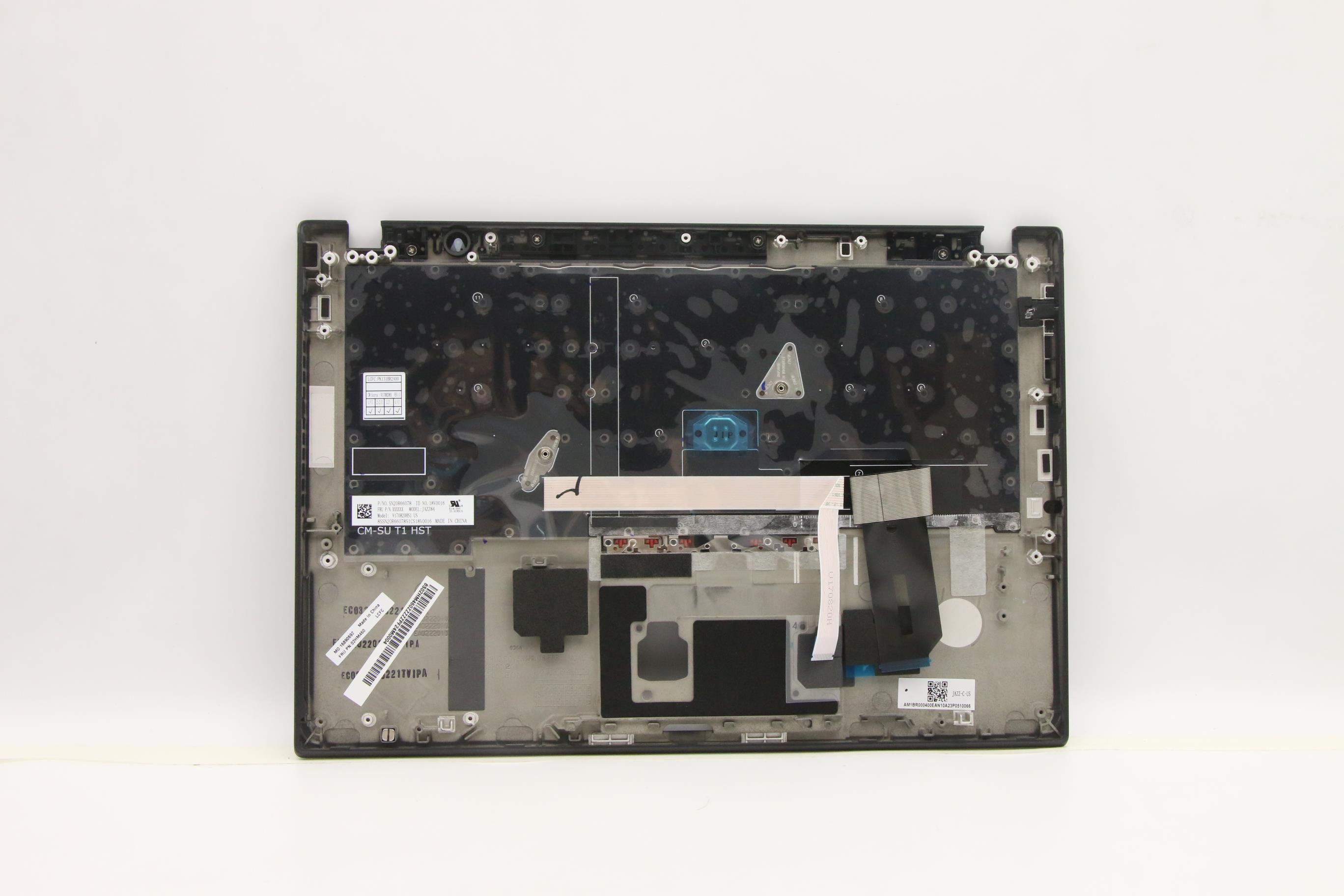 02HM460 - Original Lenovo Jazz-1
FRU C-Cover ASM US English w/ Non Backlit KBD (Sunrex) and FPR, Black