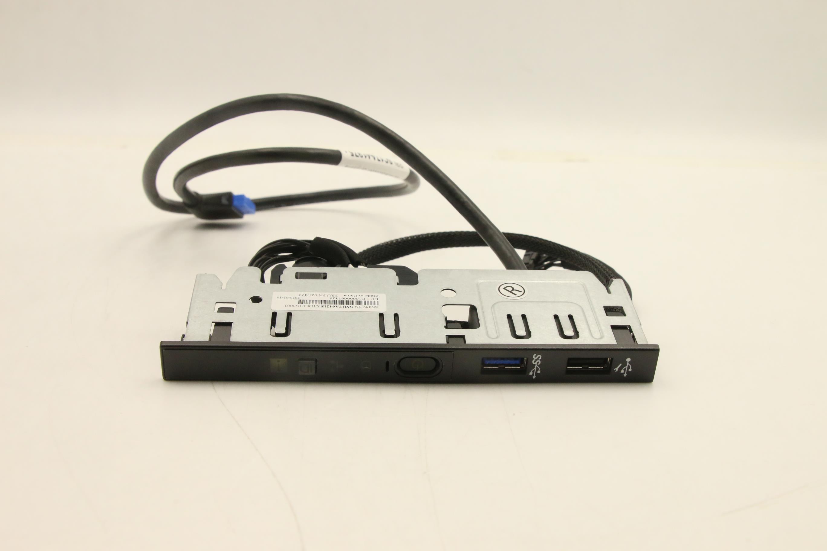 02JJ429 - Original Lenovo 1U, Front IO module for 4x3.5”/2.5" Chassis - OEM