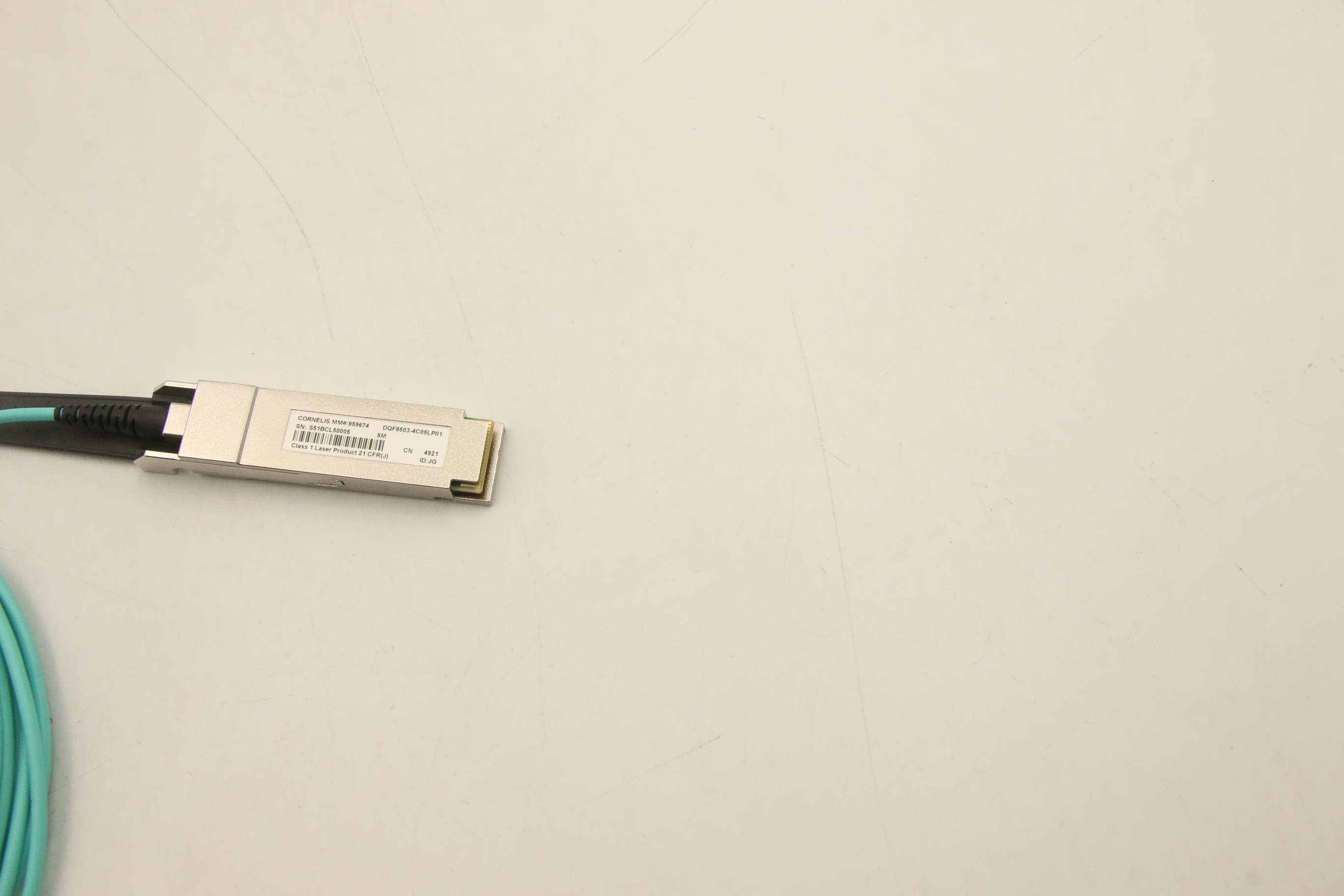 03GX243 - Original Lenovo Optical Cable, 5m, Cornelis OPA 100 Series, Active, Optical QSFP28 Cable, 4X97A11034