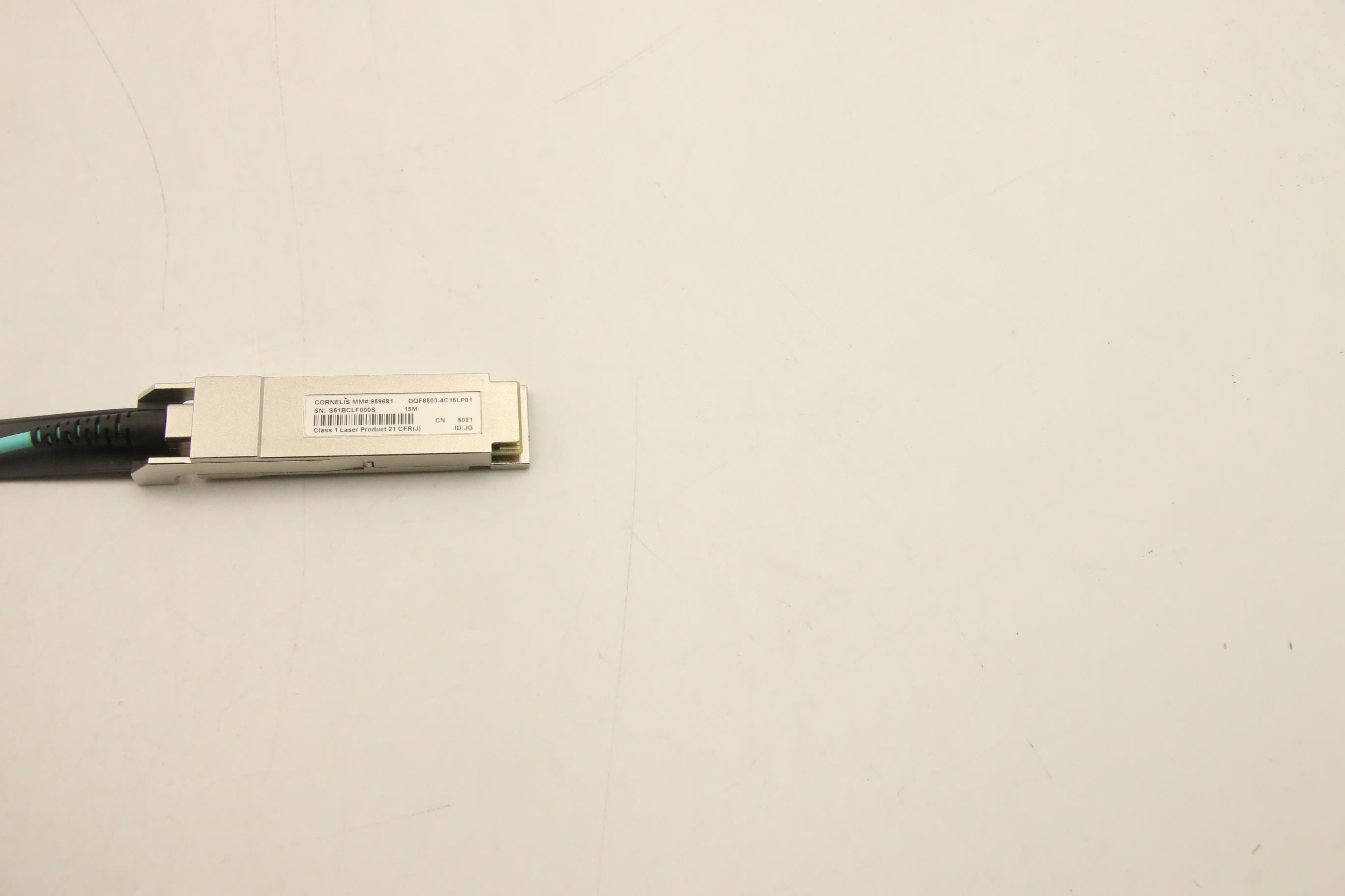 03GX245 - Original Lenovo Optical Cable, 15m, Cornelis OPA 100 Series, Active, Optical QSFP28 Cable, 4X97A11036