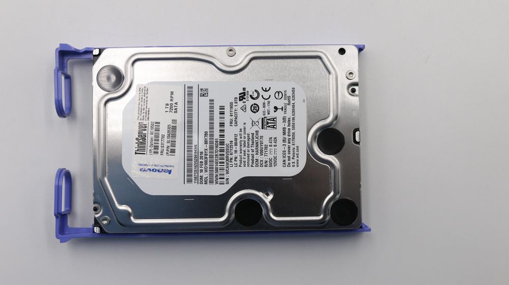 Lenovo Tower Server - TD340 (ThinkServer) HARD DRIVES - 03T7792