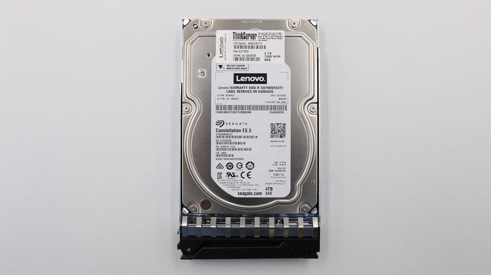 Lenovo Rack Server RD550 (ThinkServer) HARD DRIVES - 03T7872