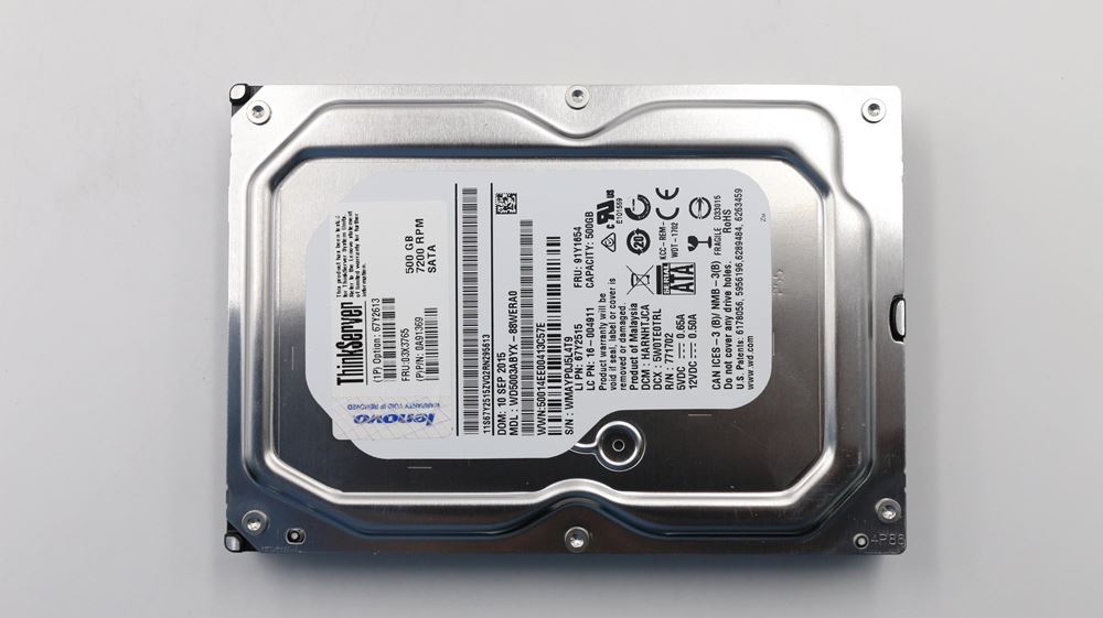 Lenovo Tower Server - TS130 (ThinkServer) HARD DRIVES - 03X3765