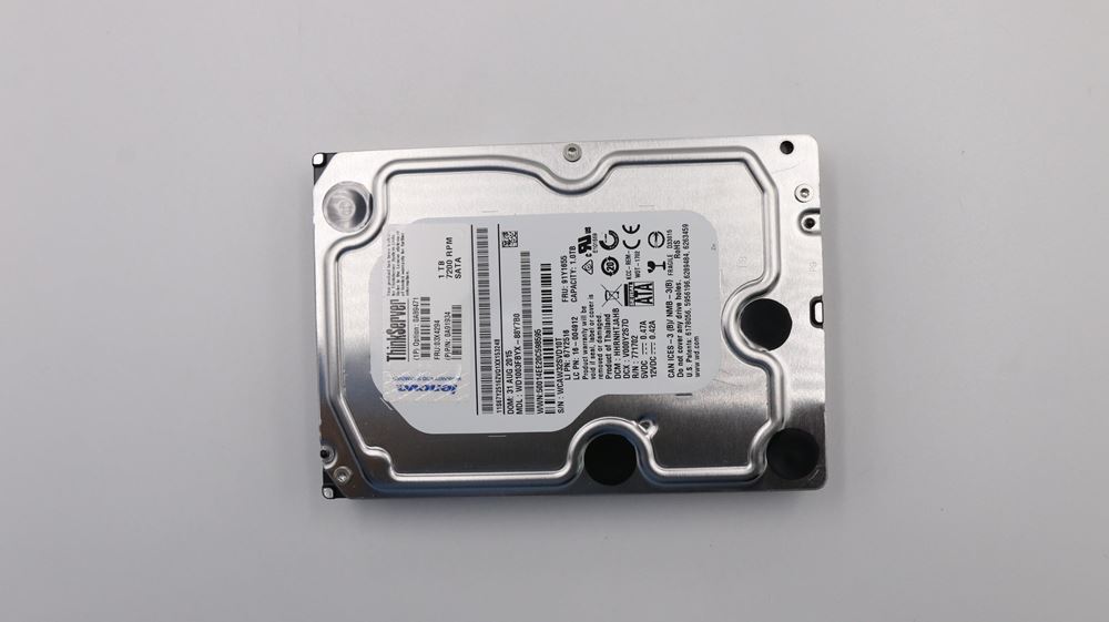 Lenovo Tower Server - TS130 (ThinkServer) HARD DRIVES - 03X4294