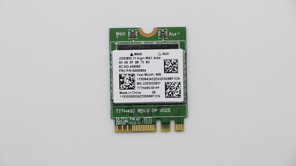 Lenovo ThinkPad X250 Wireless LAN adapters - 04W3804