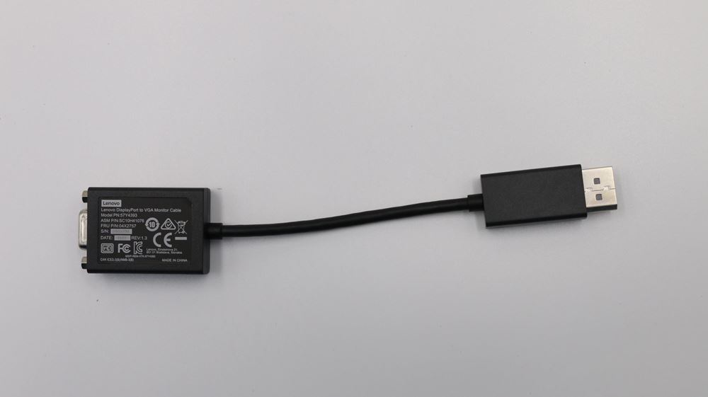 Lenovo ThinkCentre M90q Tiny Desktop Cable, external or CRU-able internal - 04X2757