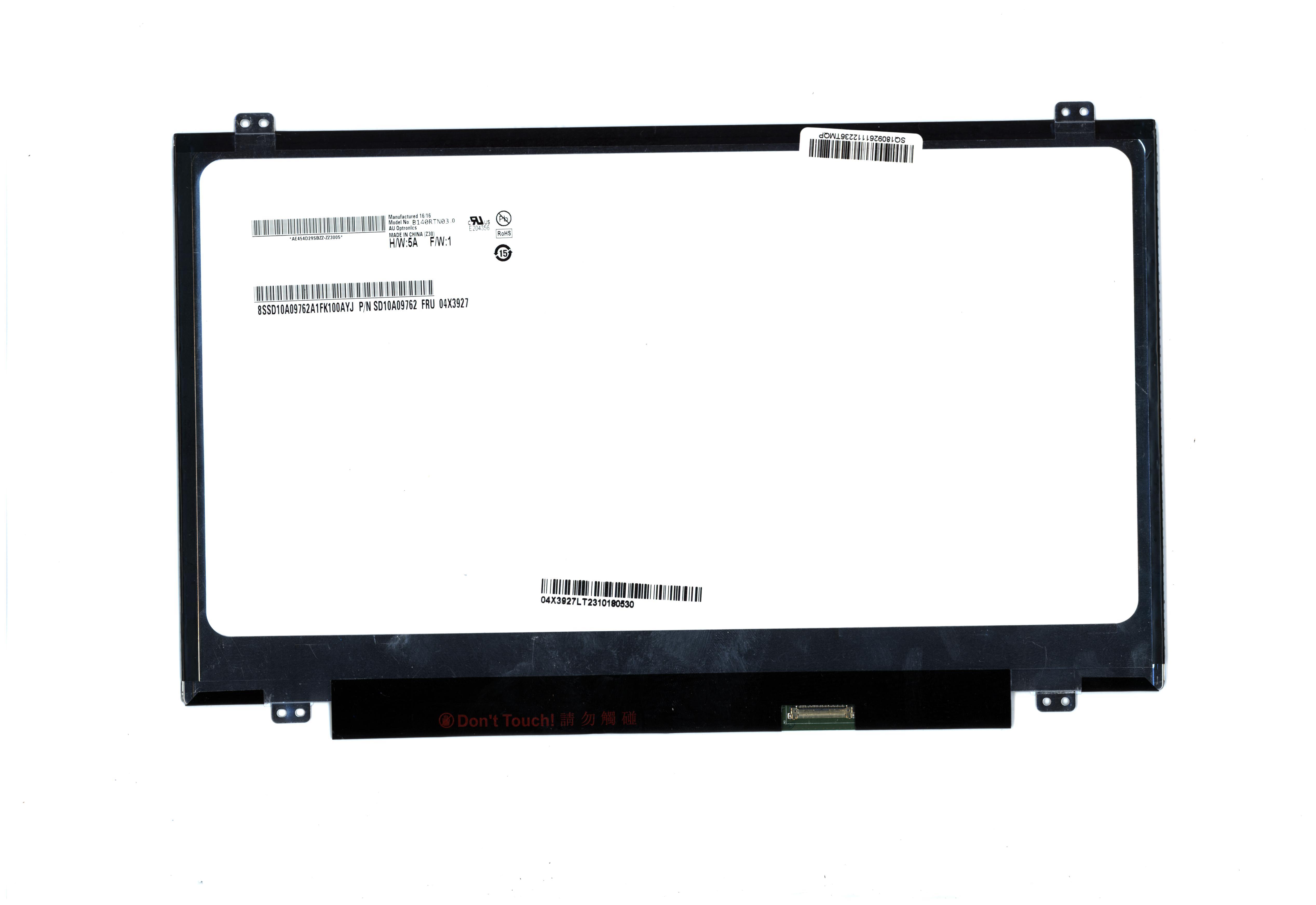 04X3927 - Original Lenovo DISPLAY, SD10A09782, 14", HD+, Non-Touch, Anti-Glare, TN, 250nit