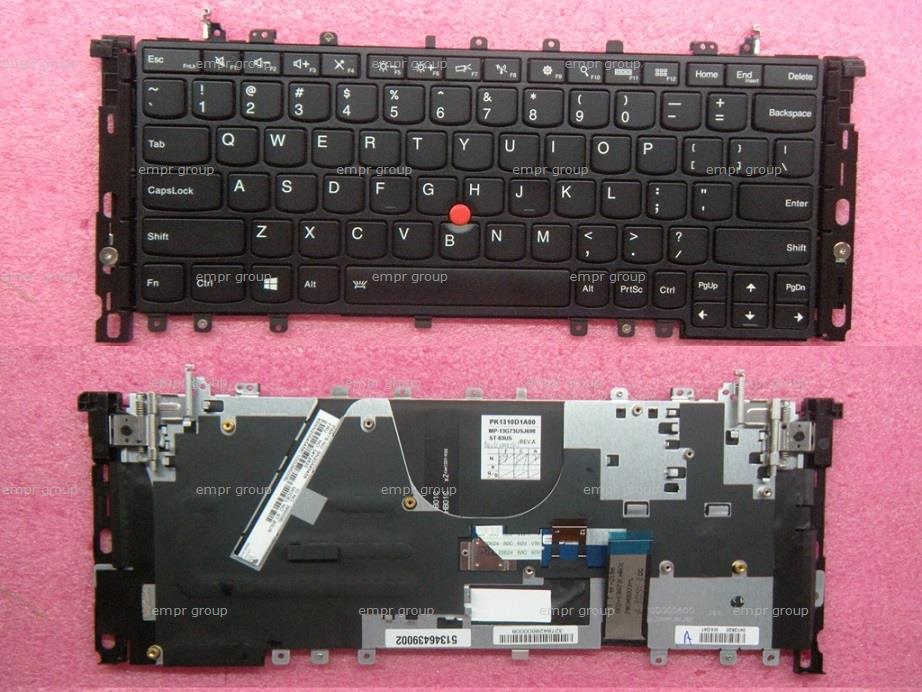 Lenovo ThinkPad Yoga (Type 20C0, 20CD) KEYBOARDS INTERNAL - 04Y2620