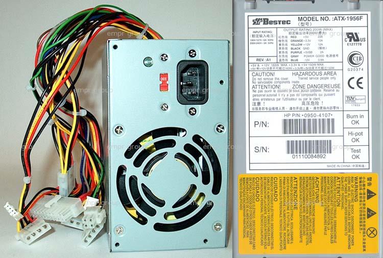 COMPAQ PRESARIO 6454NX RFRBD DESKTOP PC - DF203AR Power Supply 0950-4107