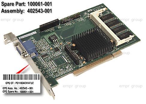 COMPAQ DESKPRO EN SMALL FORM FACTOR P733 - 205487-376 PC Board (Graphics) 100061-001