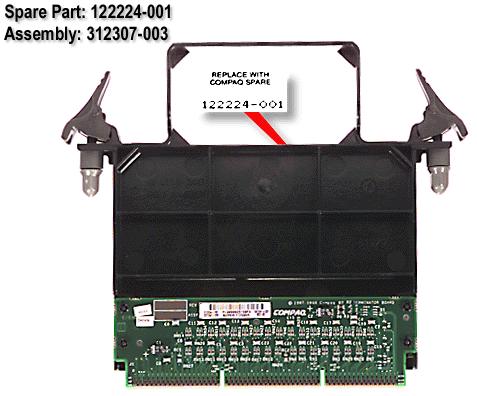HPE Part 122224-001 Processor terminator - Plugs into unused processor slot (for Pentium III Xeon, Slot-2)
