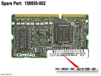 HPE Part 158855-002 HPE 16MB ROC-2 RAID Controller