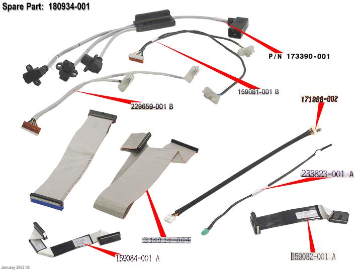 COMPAQ DESKPRO EX DESKTOP PC P933 - 470017-786 Cable (Internal) 180934-001