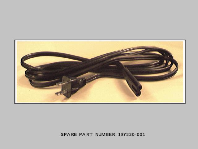 PRESARIO NB 1200CA FCAN (JCZZ) - 470011-351 Power Cord 197230-001