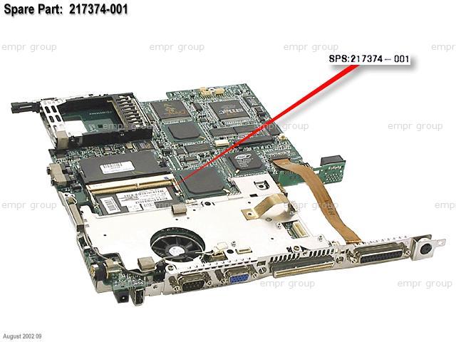 217374-001 Compaq ARMADA E500 Motherboard system board Includes 850MHz Mobil