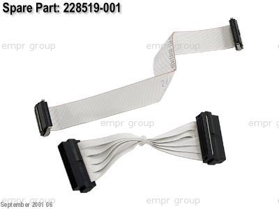 HPE Part 228519-001 HPE Virtual Power Button ribbon cable kit - For Remote Insight Lights-Out Edition PC board when installed in ProLiant DL380 or StorageWorks NAS B2000 (original version) - Includes 9.5cm (3.8in) 50-pin cable and 11.5cm (4.5in) 16-pin to 30-pin cable