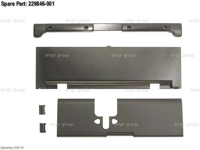 HPE Part 229846-001 HPE Plastics kit - Includes palm rest, front bezel for tray, top cover (bezel), and two small covers (clutch covers)
