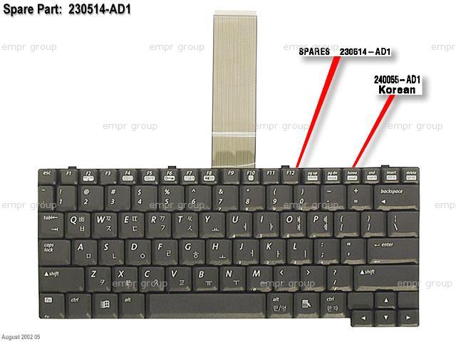 Compaq Evo notebook PC N400c - 470023-228 Keyboard 230514-AD1