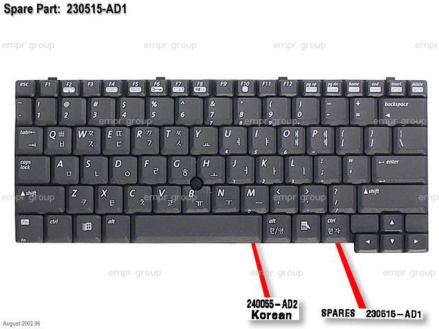 Compaq Evo Notebook PC N410c - 470046-356 Keyboard 230515-AD1