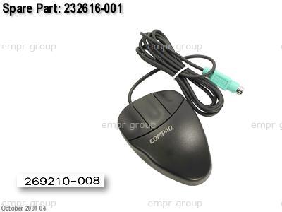 COMPAQ PROFESSIONAL WORKSTATION AP550 1.0GHZ - 470013-204 Mouse 232616-001