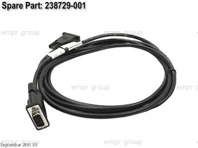 HPE Part 238729-001 Analog video (VGA) cable - 15-pin (M) to 15-pin (M) - 2.7m (9ft) long